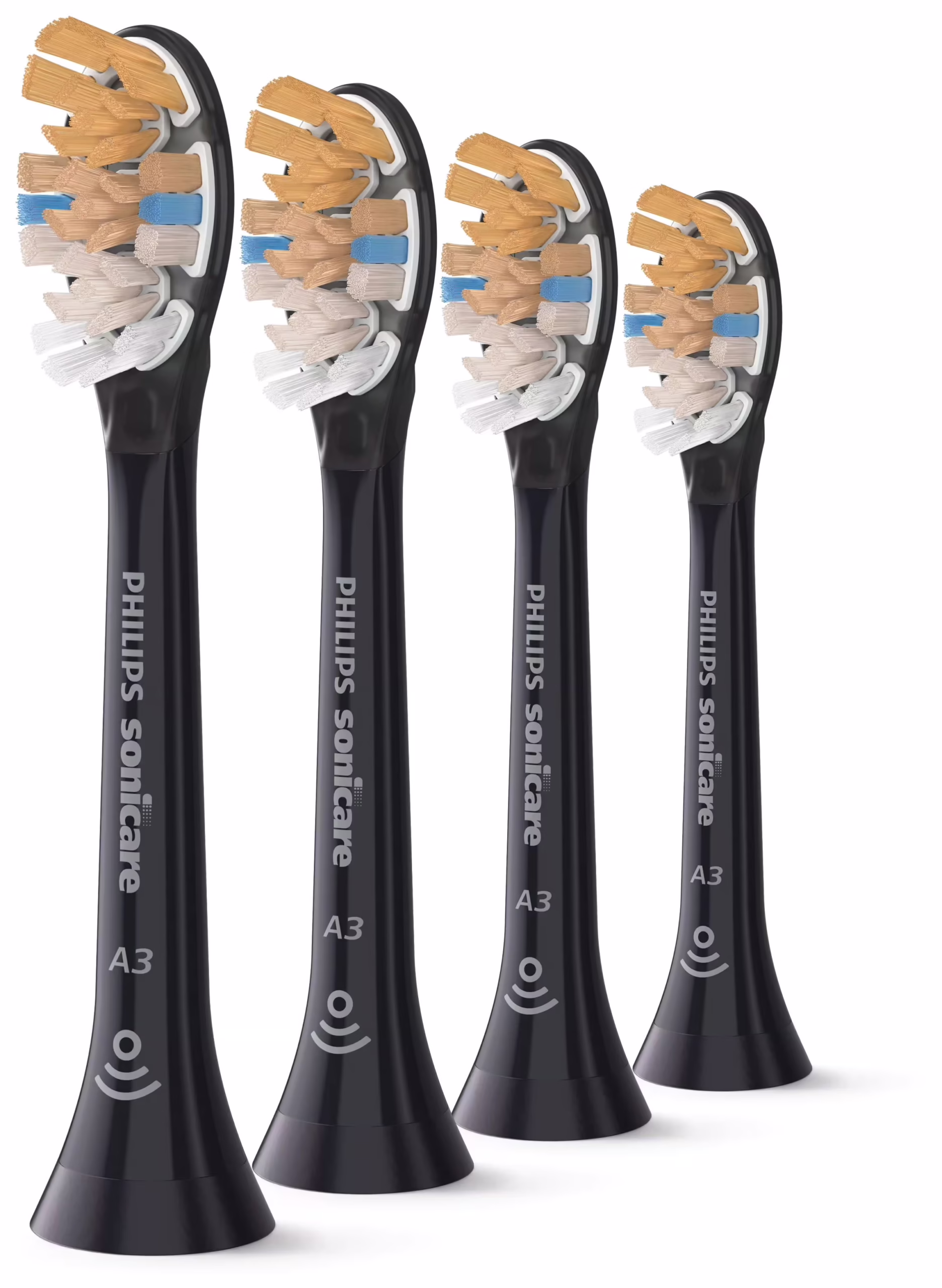 Koka zëvendësuese për brushë elektrike Philips Sonicare A3 Premium All-in-One HX9094/88 / 4 Copë - Zezë - Figura 2