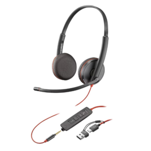 Kufje me kabllo Poly Blackwire 3225 – Zezë