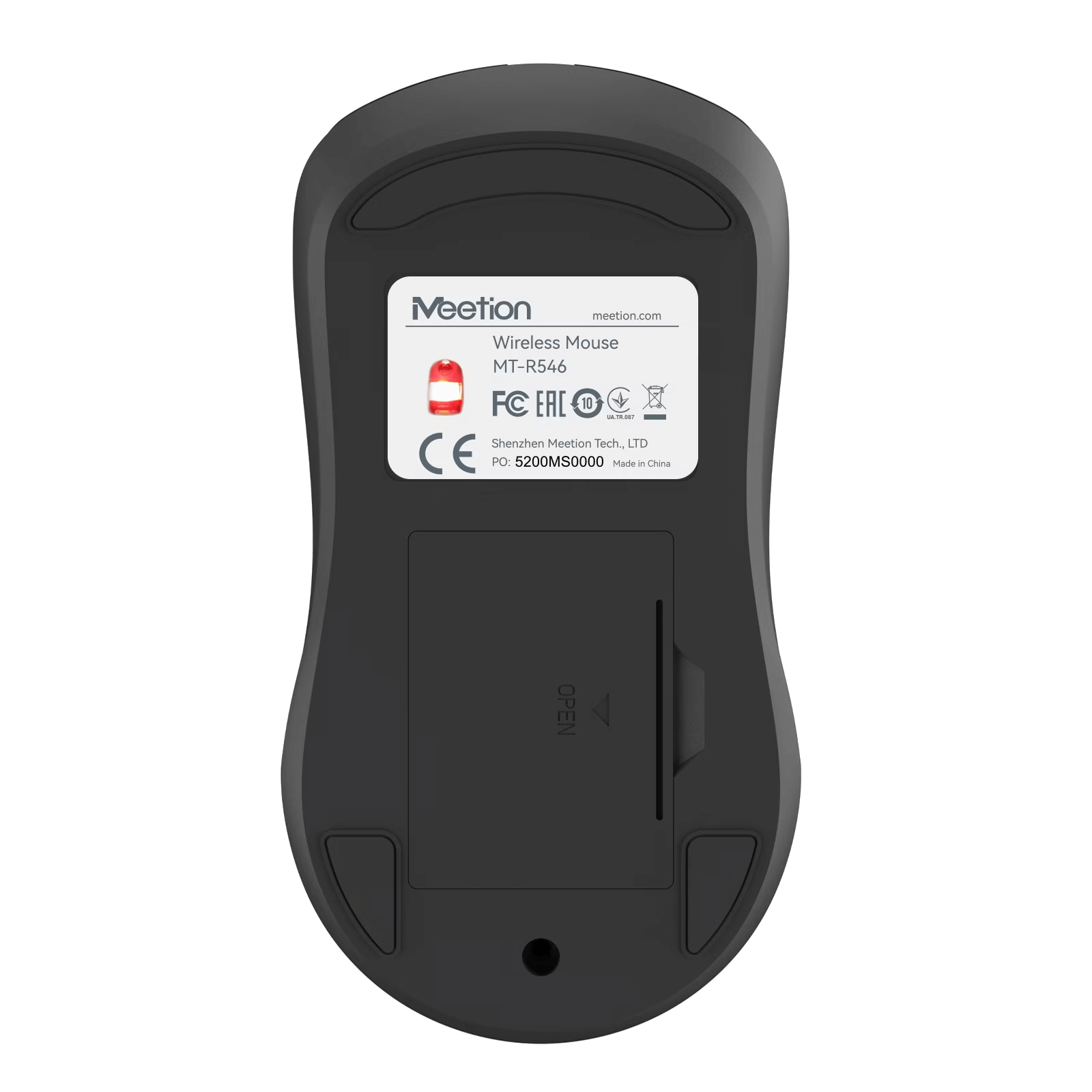 Maus pa Kabllo Meetion R546 Silent Office Black / 2.4GHz / butona 4 / 800-1200-1600 DPI / e zezë - Figura 3