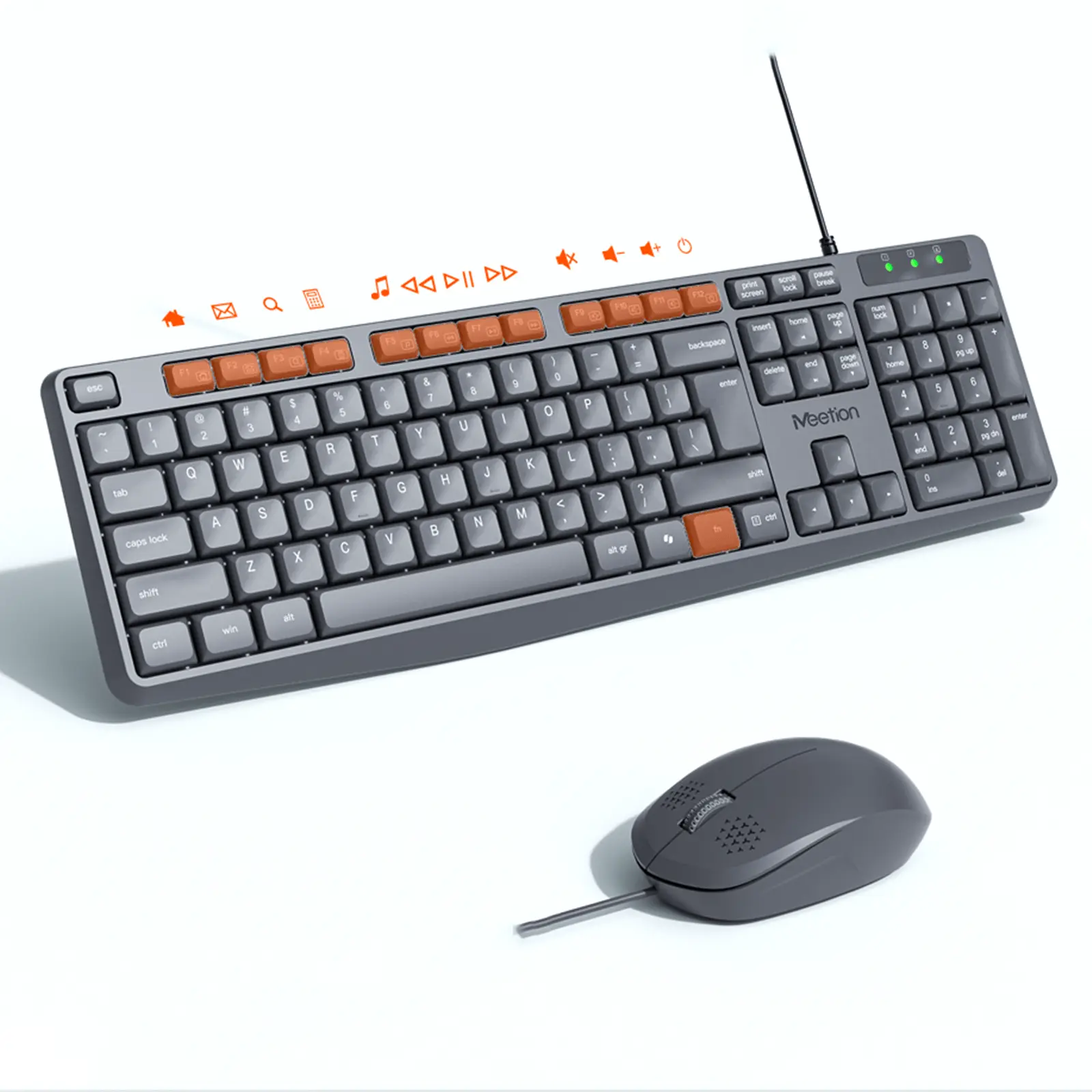 Combo (Tastierë & Maus) Meetion C235 / US Layout - Zezë - Figura 2