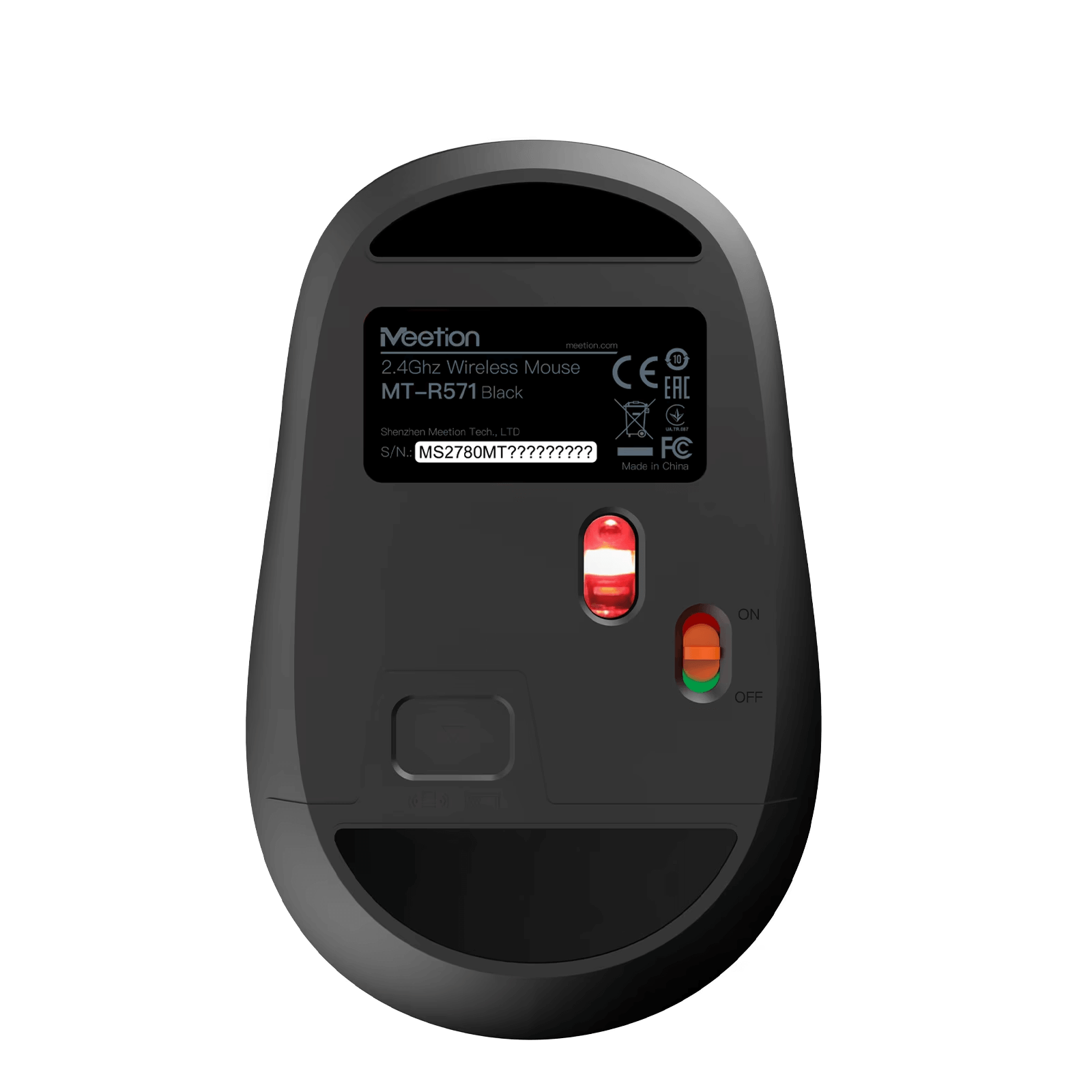 Maus pa kabllo Meetion R571 2.4G Wireless Office Mouse Black / 2.4G / USB / 1600 DPI / e zezë - Figura 7