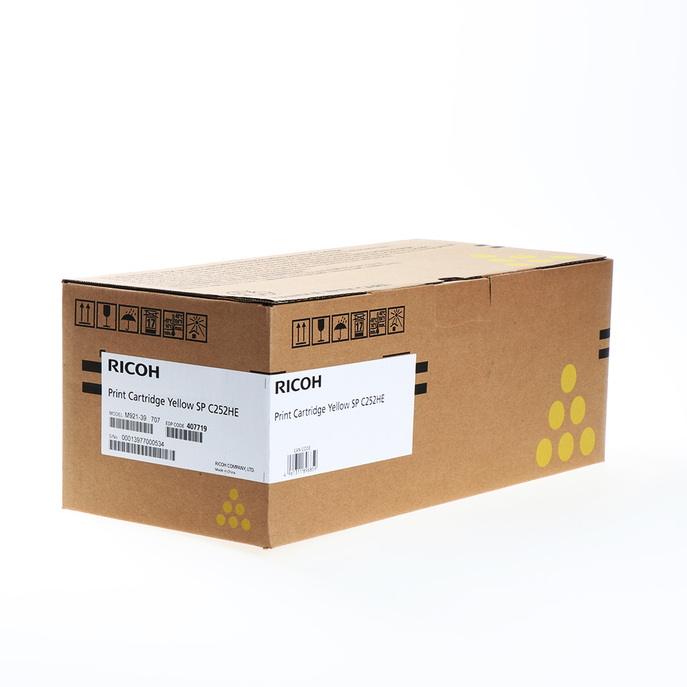 Toner Ricoh Type C252E / 407719 / XL – Verdhë