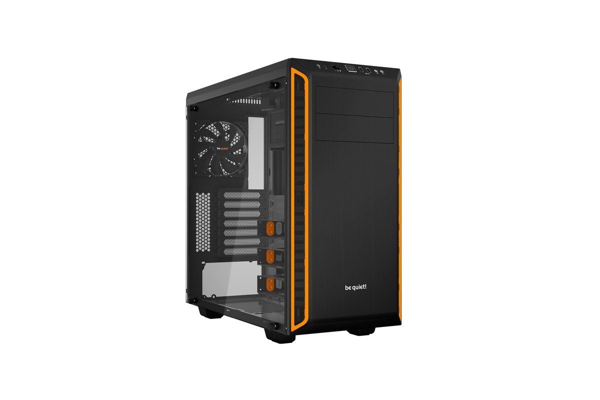 Kasë Midi Tower be quiet! Pure Base 600 Orange Window – Zezë