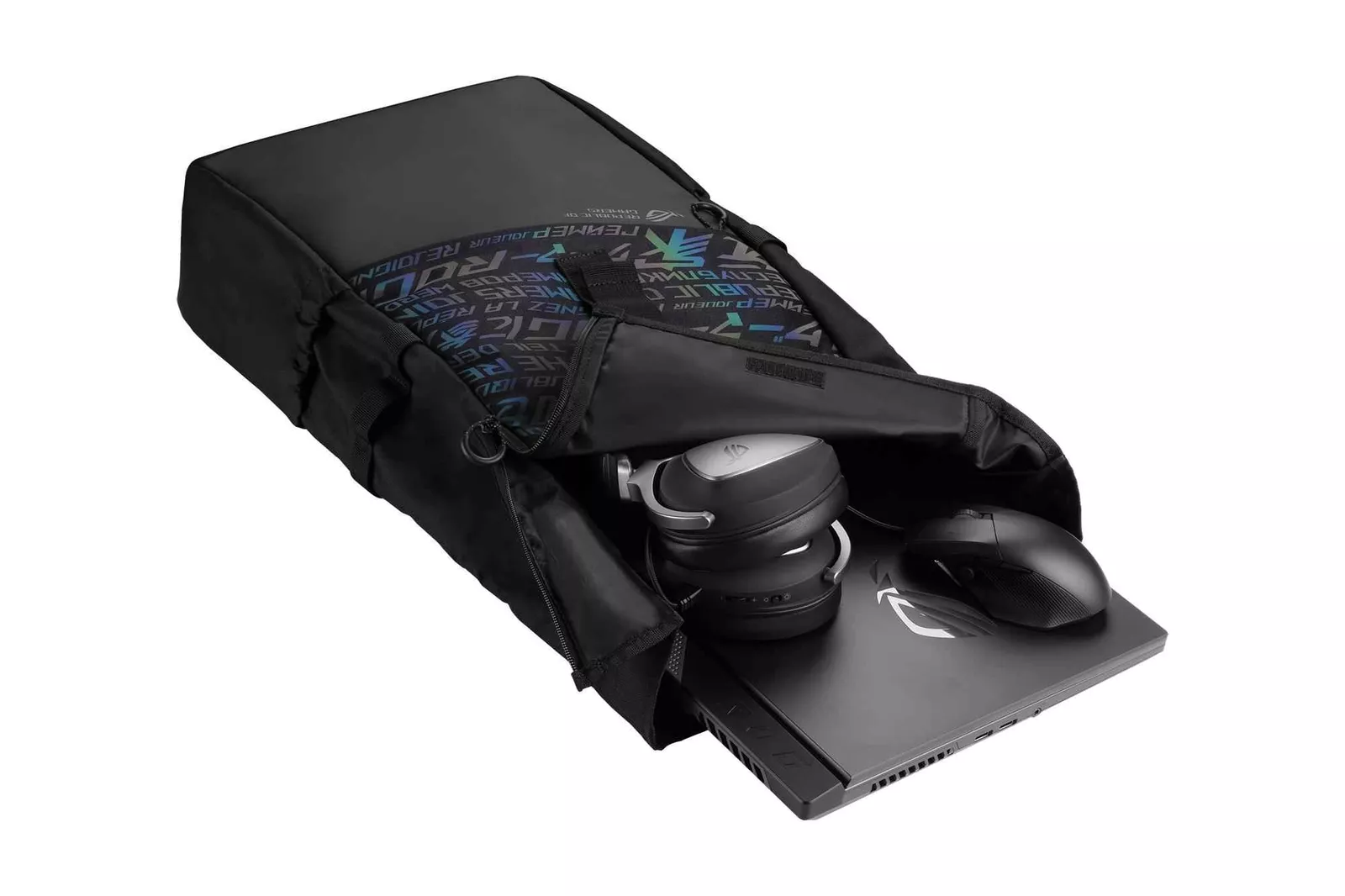 Çantë për Laptop Asus ROG BP4701 / B53-106 / 18 Inch / Polyester / Water-Repellent / Reflective / 46x30.5x13.5 cm / 0.63kg / E zezë - Figura 2