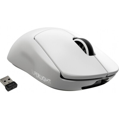 Maus Gaming Logitech Pro X Superlight Lightspeed Wireless - Bardhë - Figura 2