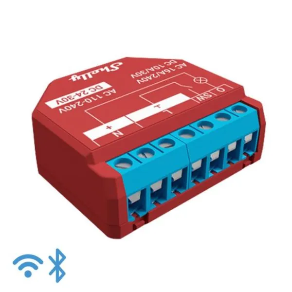 Smart Relay 16A with Bluetooth and Measurement Function for Flush Mount Shelly Plus 1PM – Wi-Fi - Figura 2