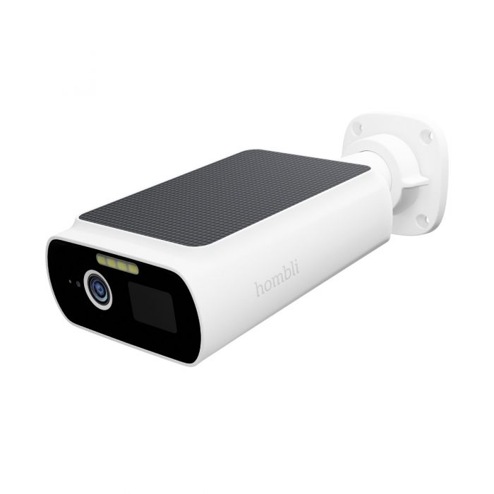 Hombli Smart Solar Cam 2K White | Kamera e Jashtme Wi-Fi me Panel Solar | 2K QHD | IP66 | Night Vision