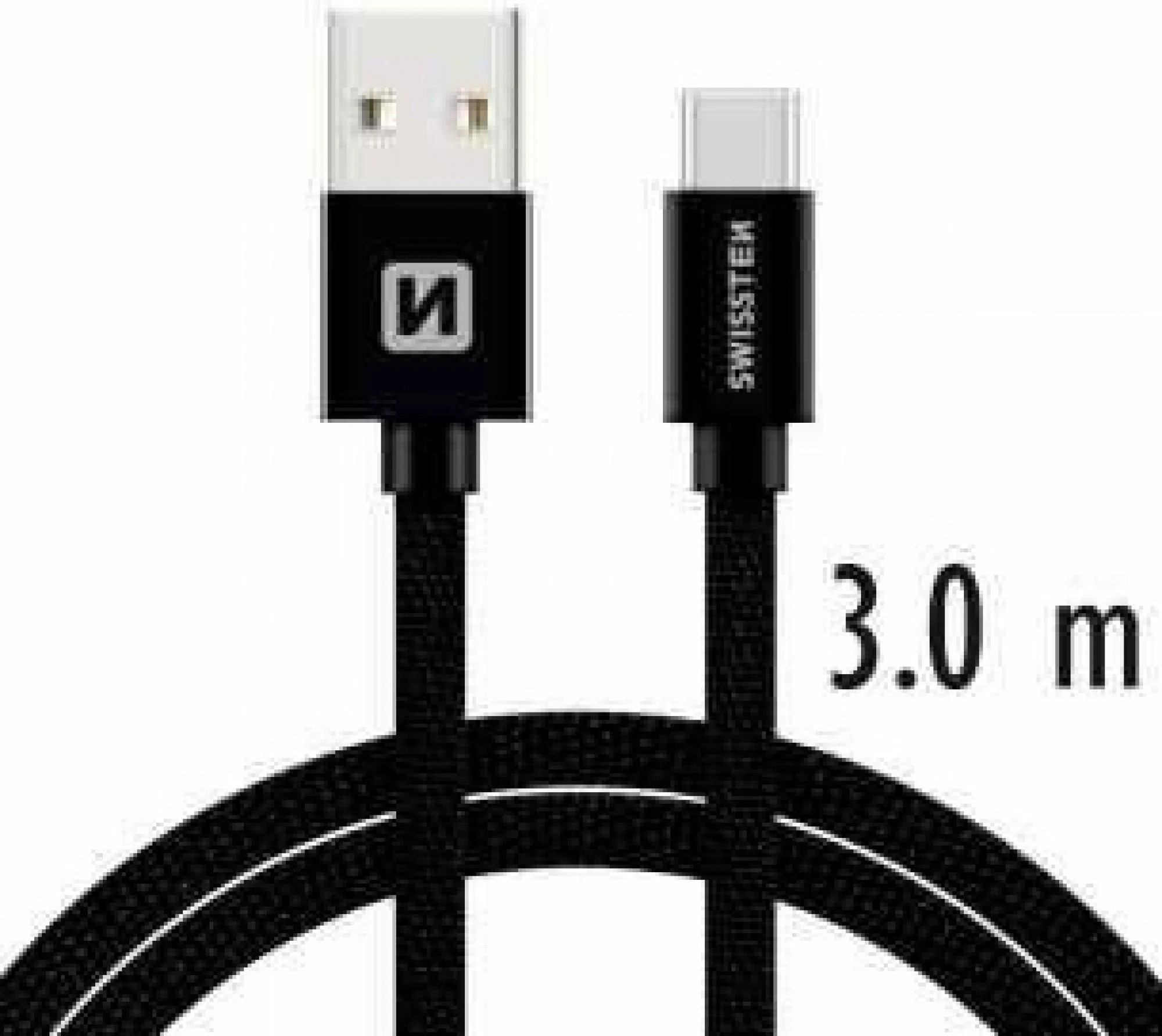 Kabllo Data SWISSTEN TEKSTILE USB-C / USB-C 3.0 M - Zezë - Figura 2