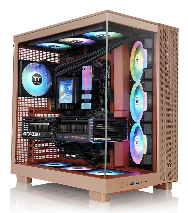 Kasë PC Thermaltake View 380 XL TG ARGB Gravel Sand / CA-11E-00MGWN-00 - Sand