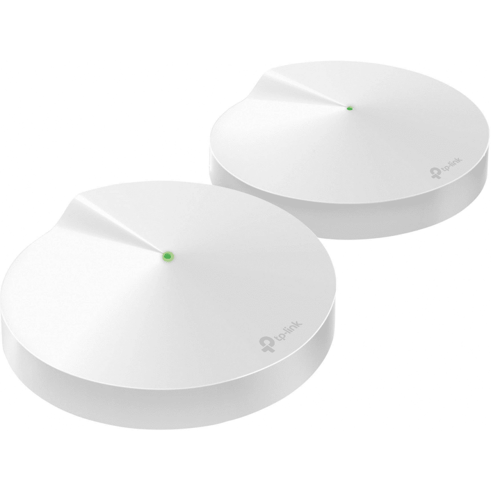 TP-Link Deco M5 Mesh WiFi System 2-Pack Whole Home Coverage AC1300 Dual-Band Router White Seamless WiFi