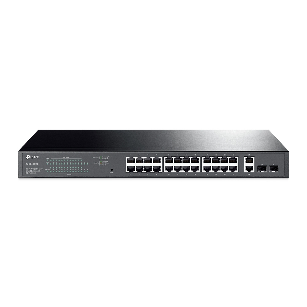 TP-Link TL-SG1428PE 28-Port Gigabit PoE+ Switch, 24-Port PoE+, 250W Budget, 2x SFP, Easy Smart Managed