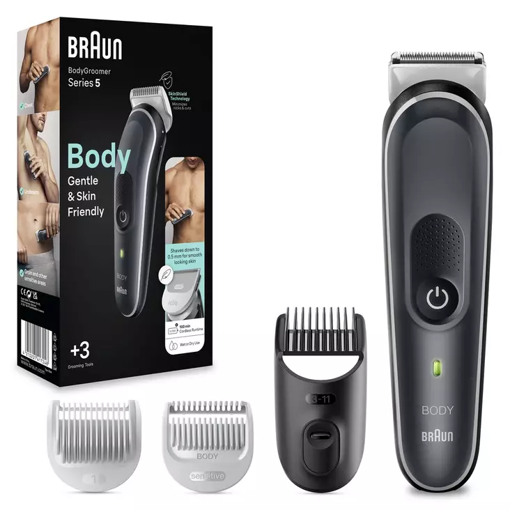 Makinë rroje Braun BodyGroomer 5 BG5340 / BG5340 – Zezë / Gri - Figura 2