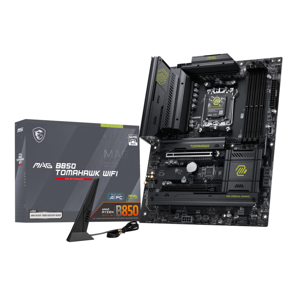 Pllakë Amë AMD AM5 MSI MAG B850 TOMAHAWK WIFI / DDR5 / ATX / HDMI