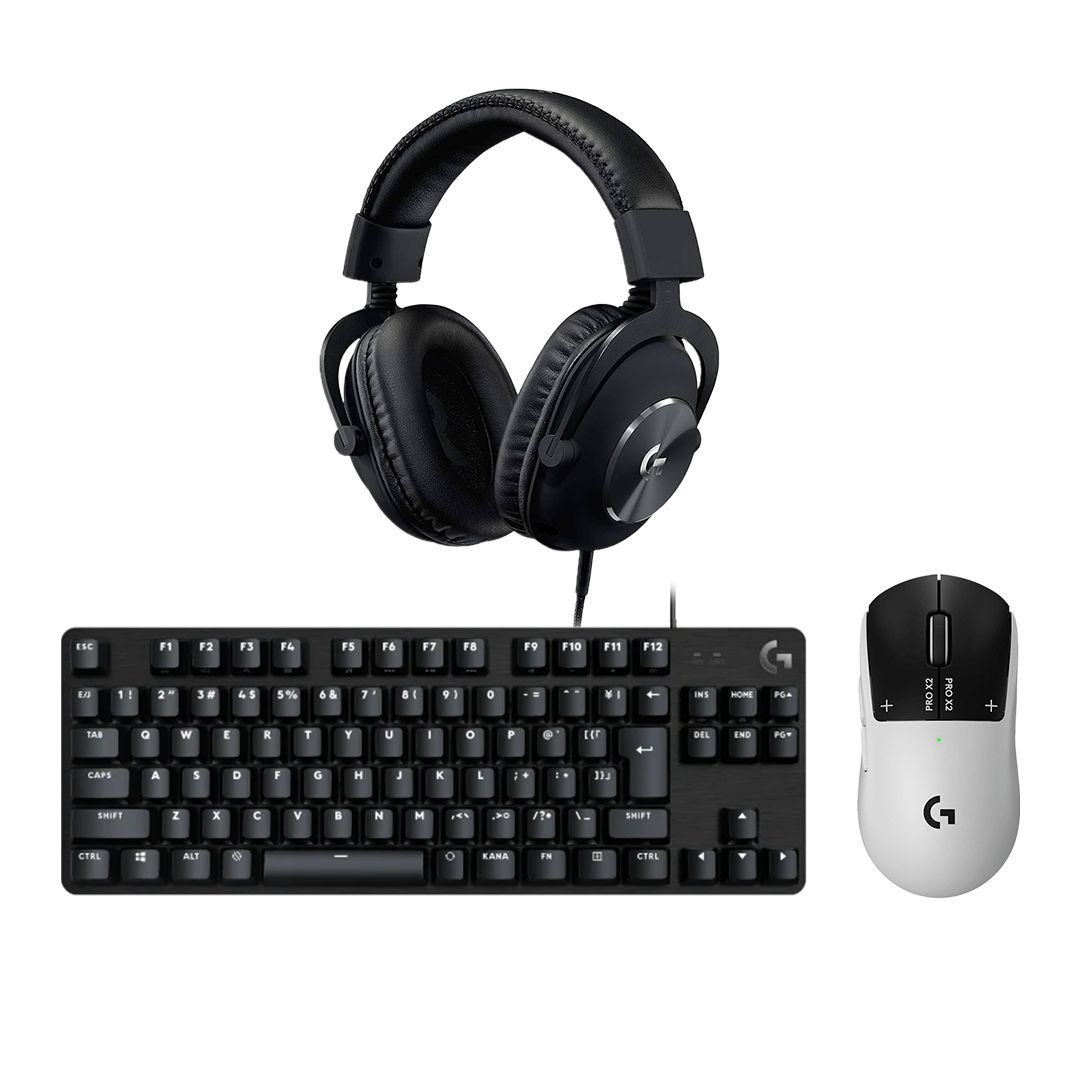 Logitech Combo 1 Maus Gaming Logitech G PRO X2 SUPERSTRIKE Wireless + Kufje Gaming Logitech G Pro X Wired + Tastierë Gaming Logitech G413 TKL SE G Series