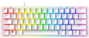 Tastierë Gaming Razer Huntsman Mini Mercury Edition Wired / US Layout – Bardhë